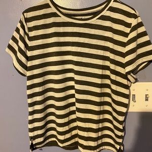 American Eagle Striped Crop Top